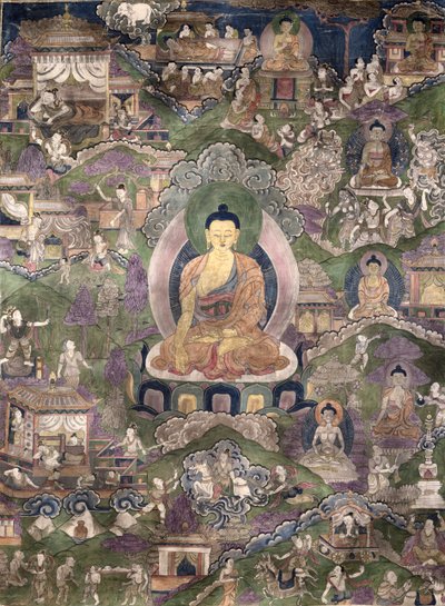 Thangka del Buddha da Tibetan School