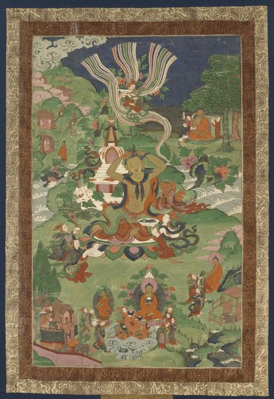 Thangka con scene della vita del Buddha, seconda metà del XIX secolo da Tibetan culture.