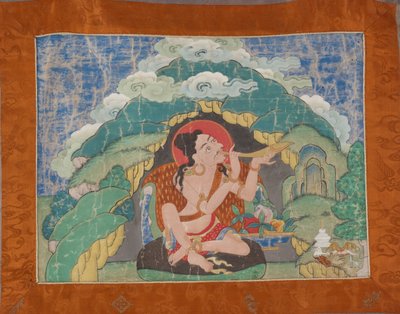 Mahasiddha Krishnacharya, da un set parziale di thangka, inizio XIX secolo da Tibetan School