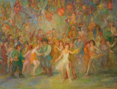 Scena di carnevale da Tibor Dengyel