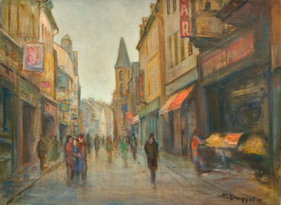 Strada sotto la pioggia (Parigi) da Tibor Dengyel