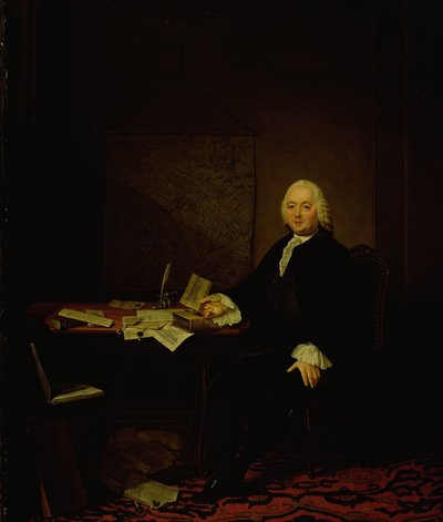 Ritratto di Jan Wagenaar, Storico della Città di Amsterdam da Tibout Regters