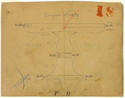 Progetto per Compotier n. 6873 da Tiffany and Company