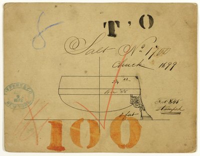 Design per piatto di sale n. 1700 da Tiffany and Company