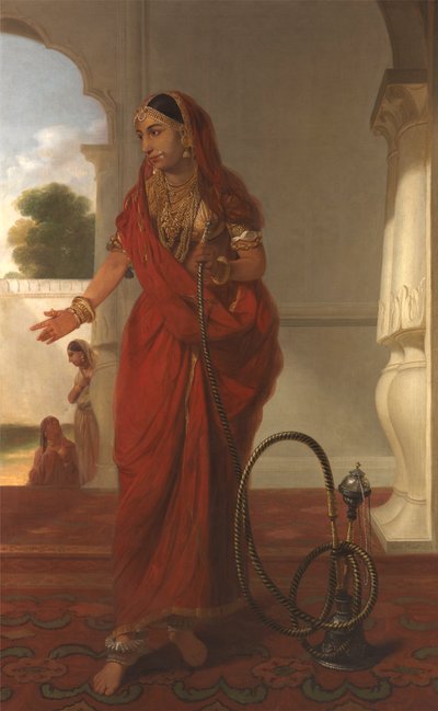 Una donna della corte a Faizabad, India da Tilly Kettle