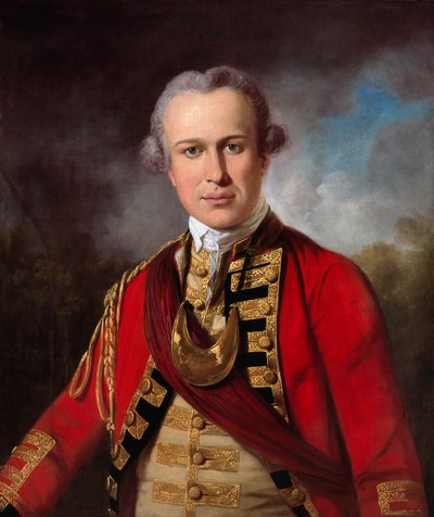Ufficiale non identificato di un Reggimento Reale di Fanteria, c.1760 da Tilly Kettle