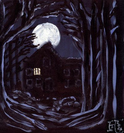 La casa stregata al chiaro di luna da Tim Hoinkis