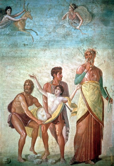Il Sacrificio di Ifigenia, dalla Casa del Poeta Tragico da Timante