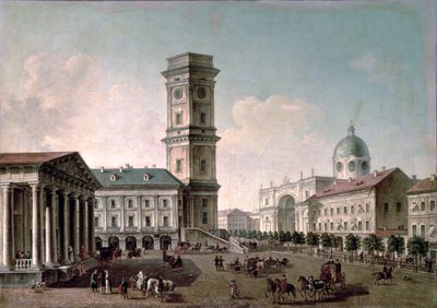 Veduta della Prospettiva Nevskij, San Pietroburgo, 1810-20 da Timofei Alexeyevich Vasiliev