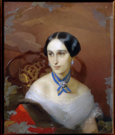 Ritratto di Natalia Pushkina Lanskaya da Timofei Andreyevich Neff