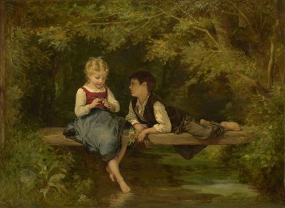 Primo amore, c.1872 da Timoleon Marie Lobrichon