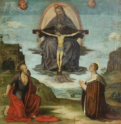 La Trinità con San Girolamo e il Beato Colombini da Timoteo Viti