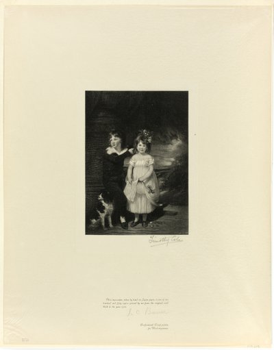 Fratello e sorella, da Old English Masters da Timothy Cole