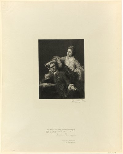 Garrick e sua moglie, da Old English Masters da Timothy Cole