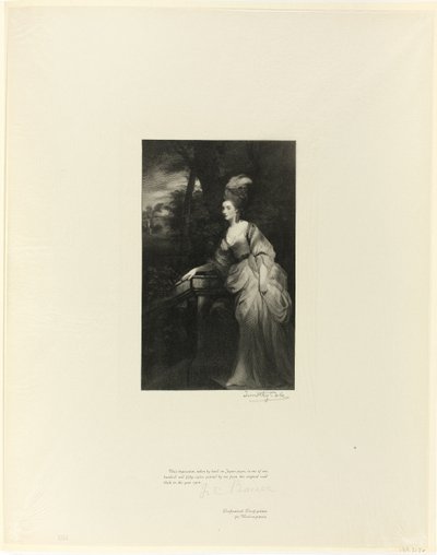 Georgiana, Duchessa di Devonshire, da Old English Masters da Timothy Cole