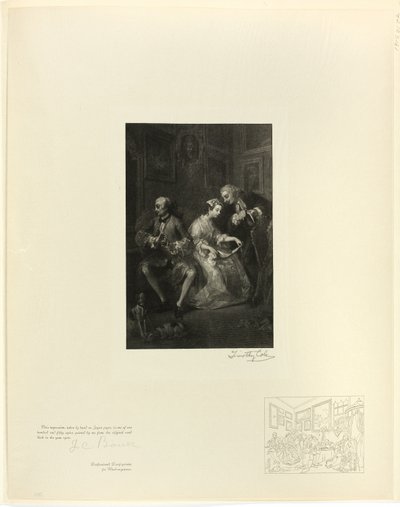 Matrimonio alla moda (dettaglio), da Old English Masters da Timothy Cole