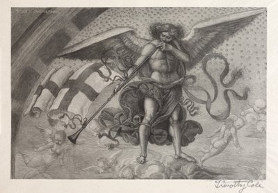 Vecchi Maestri Italiani: Angelo che suona una tromba, 1888-1892 da Timothy Cole