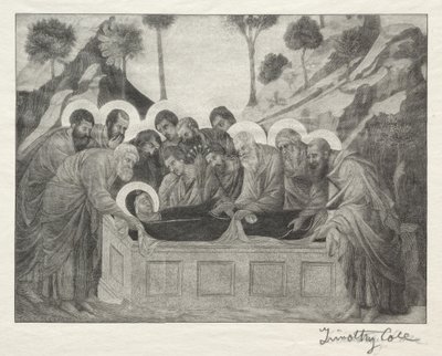 Vecchi Maestri Italiani: Sepoltura della Vergine, 1888-1892 da Timothy Cole