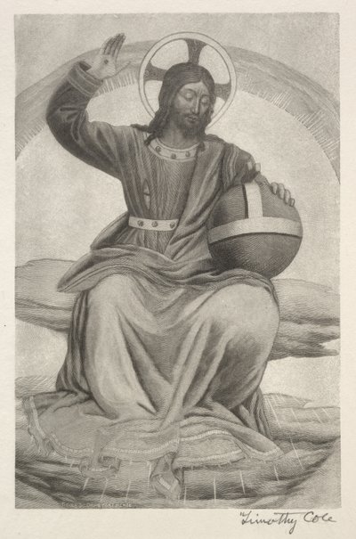 Vecchi Maestri Italiani: Cristo in trono, 1888-1892 da Timothy Cole