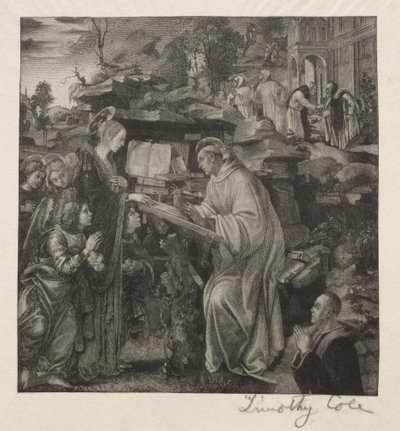 Vecchi Maestri Italiani: Madonna che Appare a San Bernardo, 1888-1892 da Timothy Cole