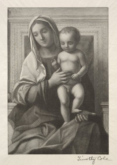 Vecchi maestri italiani: Madonna con Bambino, 1888-1892 da Timothy Cole