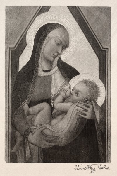 Vecchi maestri italiani: Madonna con Bambino, 1888-1892 da Timothy Cole