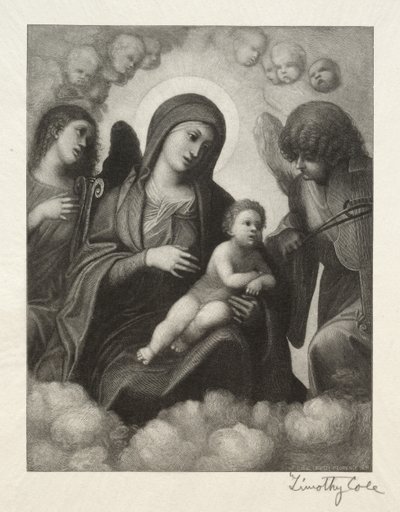 Vecchi maestri italiani: Madonna e bambino in gloria, 1891 da Timothy Cole
