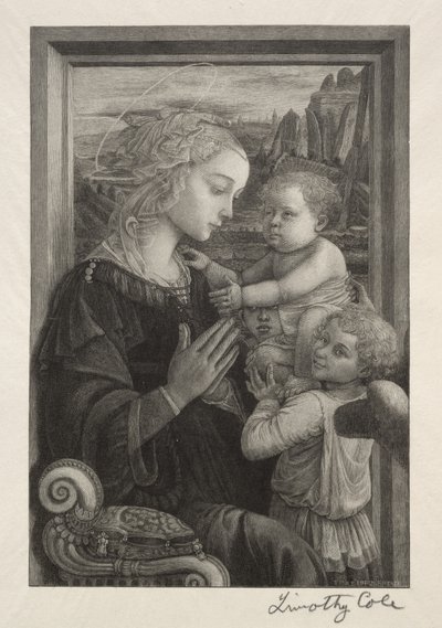 Vecchi maestri italiani: La Vergine che adora il Bambino Gesù, 1888-1892 da Timothy Cole