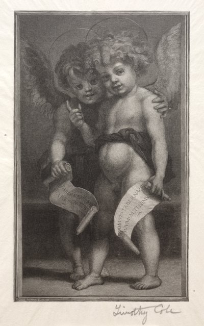 Vecchi Maestri Italiani: Due Angeli Bambini, 1888-1892 da Timothy Cole