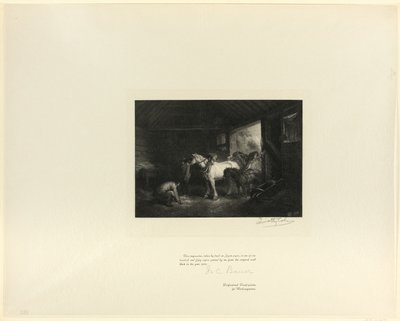 Interno di una stalla, da Old English Masters da Timothy Cole