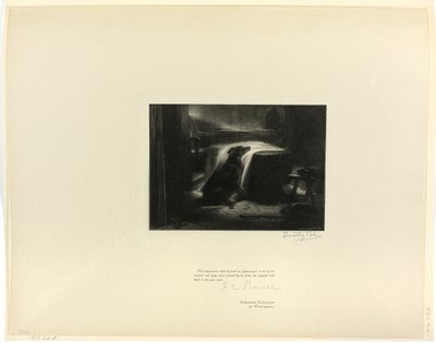 Il capo pastore in lutto, da Antichi maestri inglesi da Timothy Cole