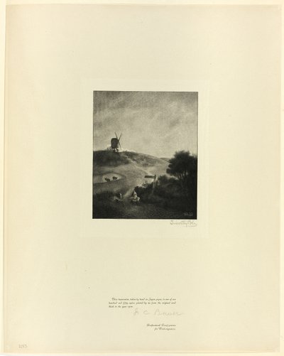 Il Mulino a Vento, da Vecchi Maestri Inglesi da Timothy Cole