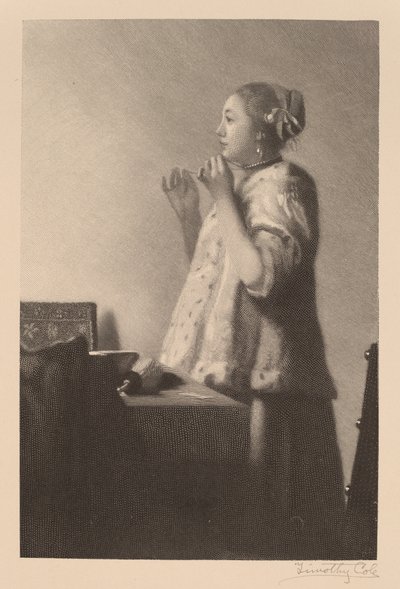 La collana di perle da Timothy Cole after Johannes Vermeer