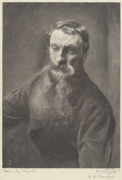 Rodin da Timothy Cole after John Singer Sargent