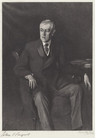 Woodrow Wilson da Timothy Cole after John Singer Sargent