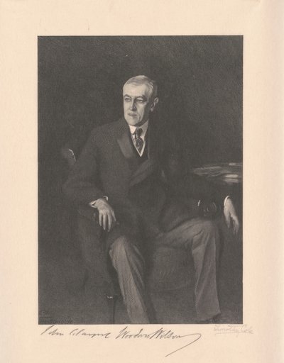 Woodrow Wilson da Timothy Cole, after John Singer Sargent