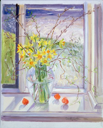 Rami di salice con narciso da Timothy Easton