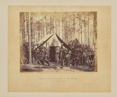 Ufficio postale generale, Armata del Potomac, Brandy Station, Virginia da Timothy H. OSullivan