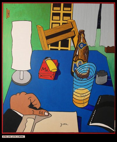Natura morta con bevanda da Timothy Nathan Joel