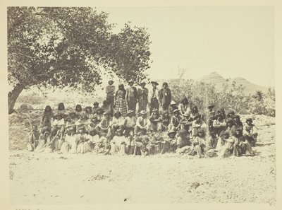 Gruppo di indiani Pah-Ute, Nevada da Timothy O
