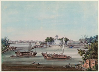 Forte Dahuangjiao, Fiume delle Perle da Tingqua