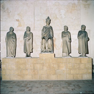 Statua di Enrico VII (12745-1313), Sacro Romano Imperatore, con i suoi consiglieri 1315 da Tino di Camaino