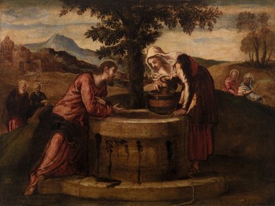 Cristo e la donna di Samaria da Tintoretto (Jacopo Robusti)