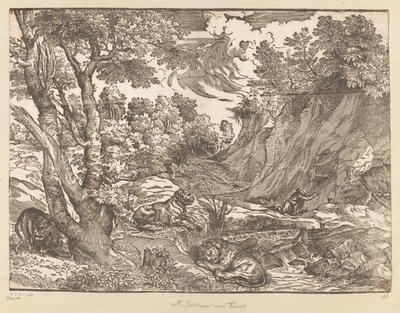 Paesaggio con San Girolamo da Titiaan