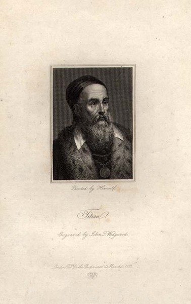 Ritratto di Tiziano, inciso da John T. Wedgwood da Titian (c.1488 1576) (after)