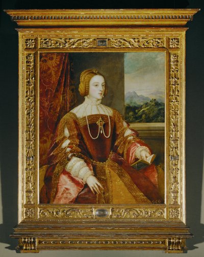 Imperatrice Isabella ... (dipinto su tela) da Titian (c.1488-1576)