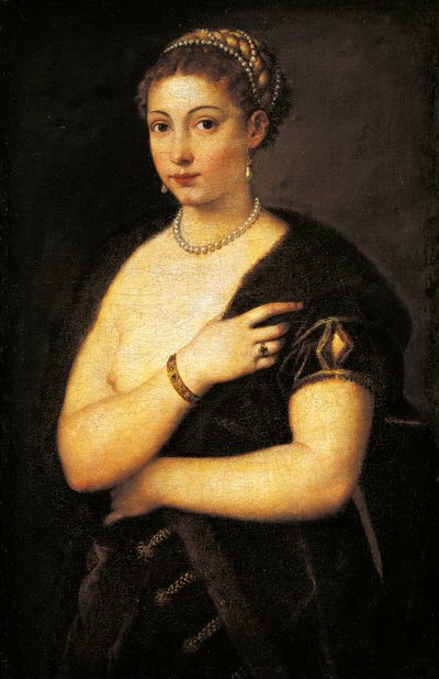 Ragazza in pelliccia da Titian (c.1488 1576)