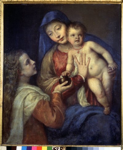 La Vergine e il Bambino con Maria Maddalena da Titian (c.1488 1576)