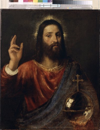 Salvator Mundi (Salvatore del mondo), c.1570 da Titian (c.1488 1576)