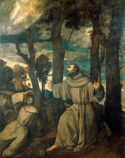 San Francesco riceve le stimmate da Titian (c.1488 1576)
